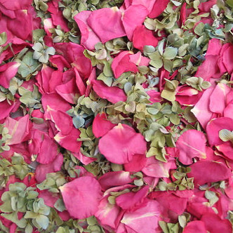 Passionate Pink Preserved Freeze Dried Rose & Hydrangea Petals