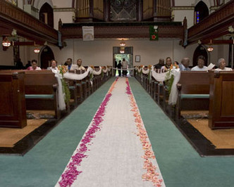 Shaylin & Omari's Wedding Aisle