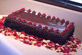 Wedding Cake with Petals