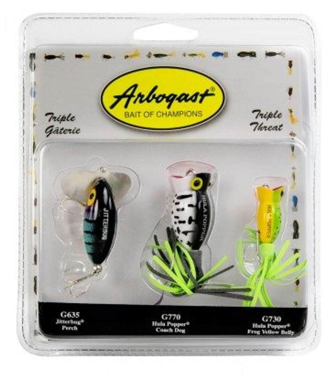 Arbogast Triple Threat Pack Assortment 1A