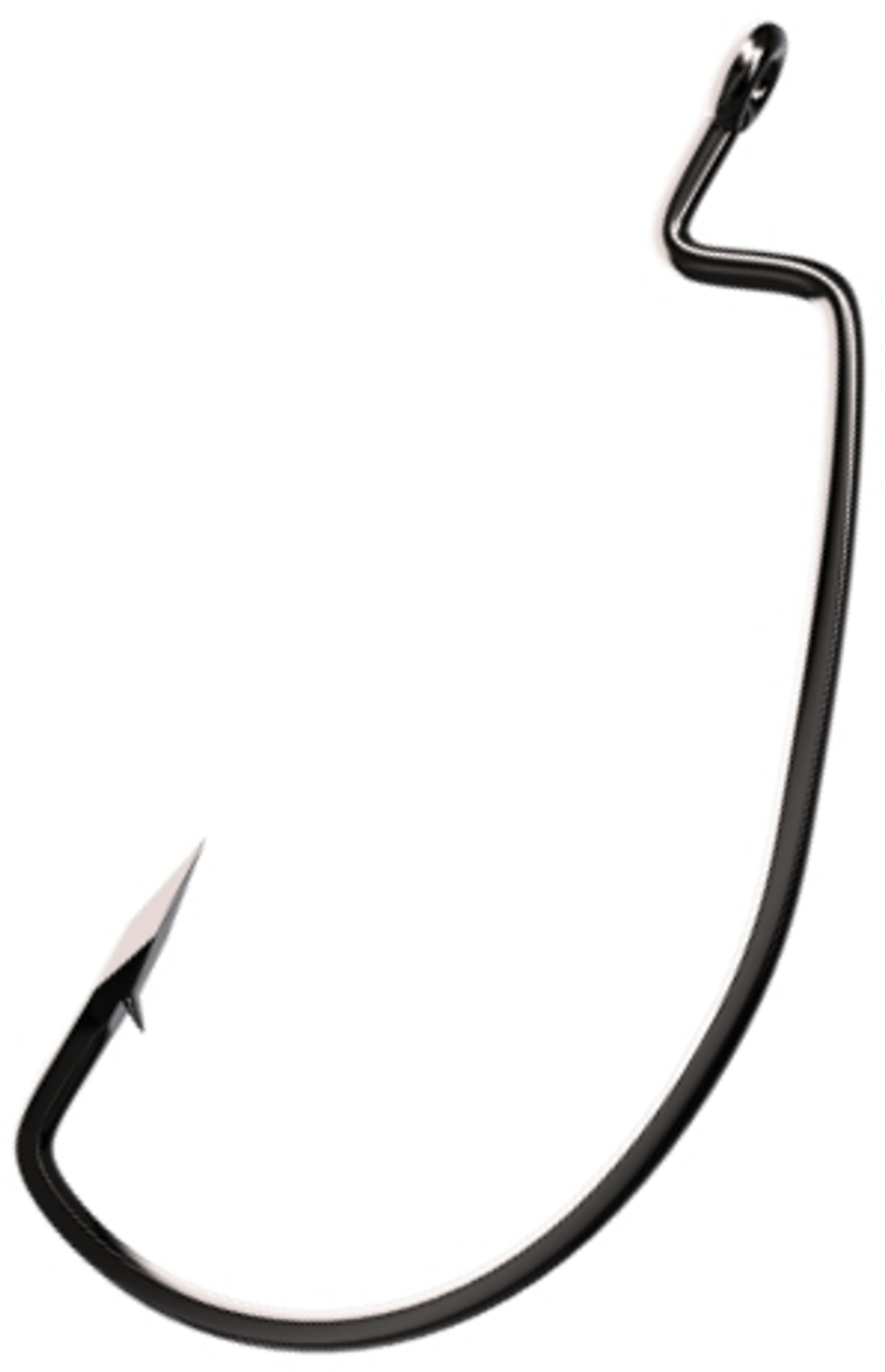 Eagle Claw Trokar Magworm Hook Platinum Black Size 5/0