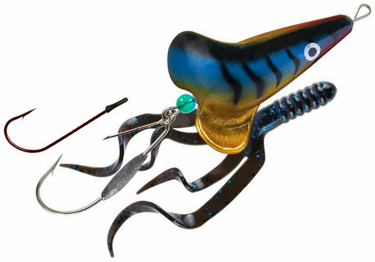 Mister Twister Rattling Top Prop 1/2oz: Blue Perch - Vimage Outdoors