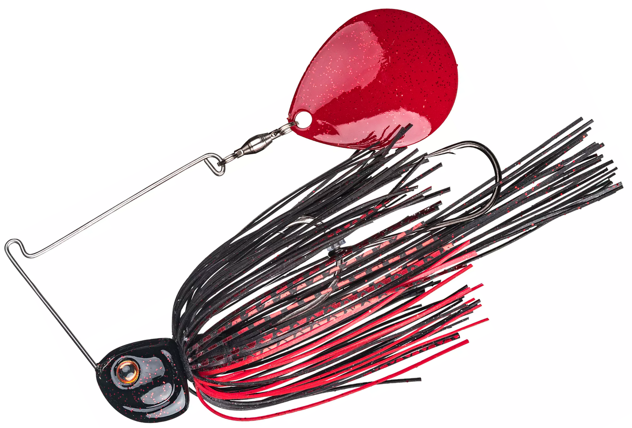 Strike King Banshee Night Spinnerbait 1/2oz Single Colorado: Black Red -  Vimage Outdoors