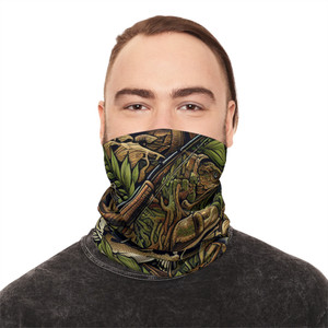 Vimage Outdoors Lightweight Summer Neck Gaiter: Bass Camo