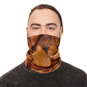 Vimage Outdoors Midweight Neck Gaiter: Fall Leaves I Vimage Outdoors Midweight Neck Gaiter: Fall Leaves I