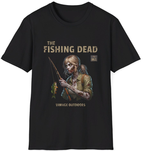 Vimage Outdoors Fishing T-Shirt: The Fishing Dead II Vimage Outdoors Fishing T-Shirt: The Fishing Dead II