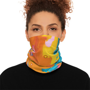 Vimage Outdoors Lightweight Summer Neck Gaiter: Funky Summer Fun Pattern I Vimage Outdoors Lightweight Summer Neck Gaiter: Funky Summer Fun Pattern I