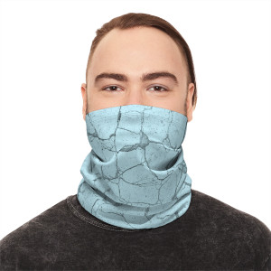 Vimage Outdoors Heavyweight Winter Neck Gaiter With Drawstring: Cracked Ice Vimage Outdoors Heavyweight Winter Neck Gaiter With Drawstring: Cracked Ice