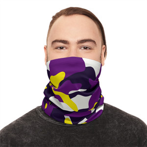 Vimage Outdoors Heavyweight Winter Neck Gaiter With Drawstring: Baltimore Camouflage