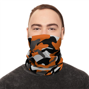 Vimage Outdoors Heavyweight Winter Neck Gaiter With Drawstring: Cincinnati Camouflage