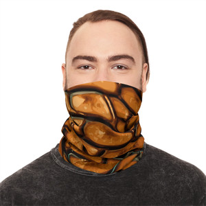 Vimage Outdoors Lightweight Summer Neck Gaiter: Orange Scales