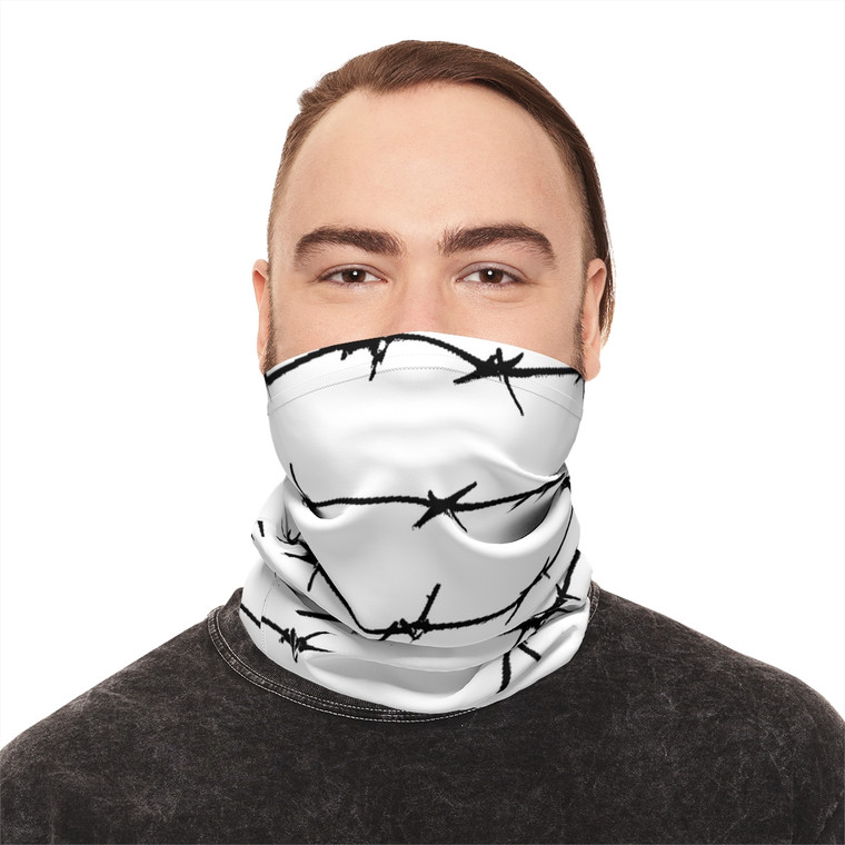 Vimage Outdoors Lightweight Summer Neck Gaiter: Barbed Wire