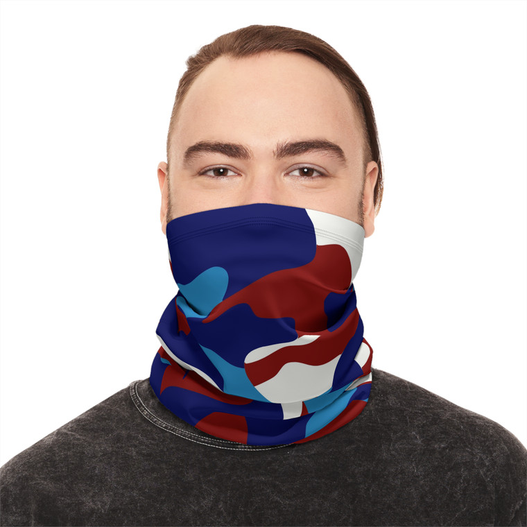 Vimage Outdoors Heavyweight Winter Neck Gaiter With Drawstring: Houston Camouflage