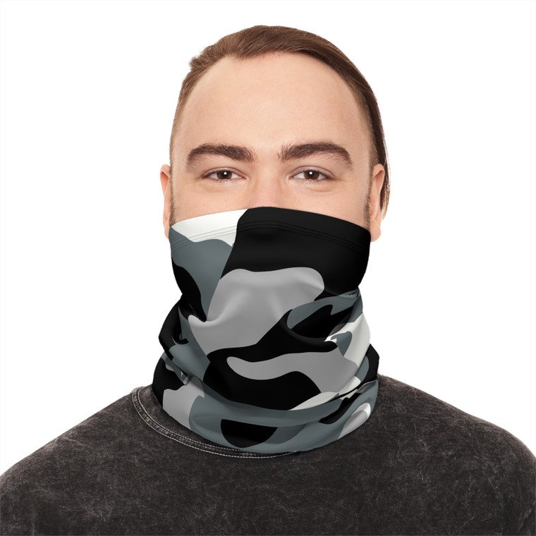 Vimage Outdoors Heavyweight Winter Neck Gaiter With Drawstring: Las Vegas Camouflage