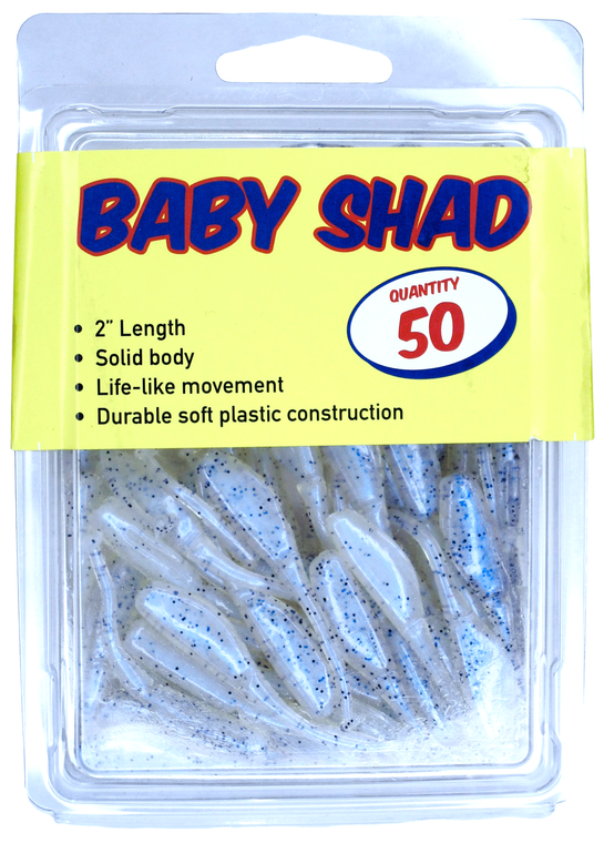 Baby Shad Swimmer 2.25" 50pk: Monkey Milk