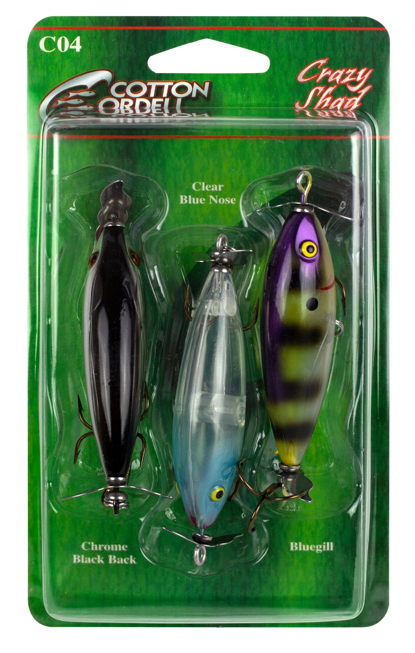 Cotton Cordell Crazy Shad 3 Pack Assortment