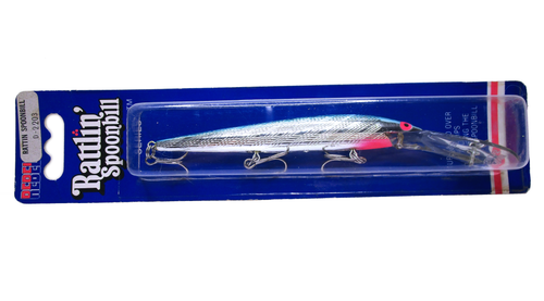 Rebel Rattlin' Spoonbill Minnow 4 1/2 : Silver Blue