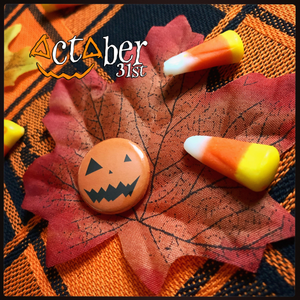 Sinister Pumpkin Halloween Badge Sinister Pumpkin Halloween Badge