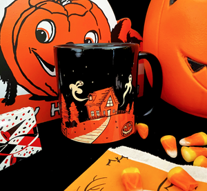 Vintage Style Haunted House Mug