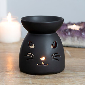 Black Cat Ceramic Oil Burner Black Cat Ceramic Oil Burner