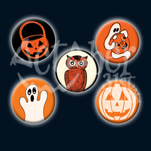 Vintage Style Halloween Badge 5 Designs to Choose From Vintage Style Halloween Badge 5 Designs to Choose From