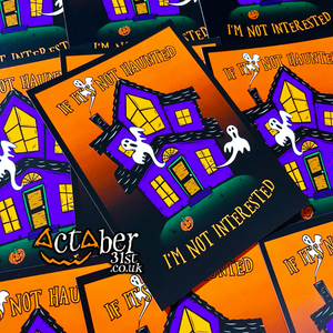 If It's Not Haunted I'm Not Interested Postcard If It's Not Haunted I'm Not Interested Postcard