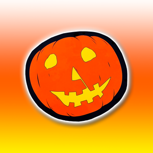Halloween Pumpkin Large Vinyl Sticker Halloween Pumpkin Large Vinyl Sticker