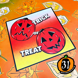 Trick or Treat Vintage Style Pumpkins Print Trick or Treat Vintage Style Pumpkins Print