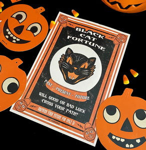 Black Cat Fortune A4 Print Black Cat Fortune A4 Print
