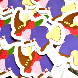 Witch Chocolate Lolly Sticker Witch Chocolate Lolly Sticker