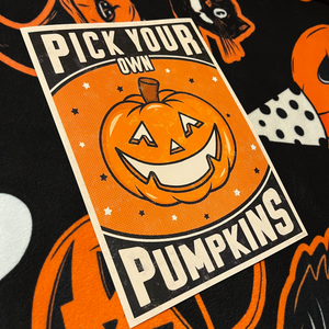 Pick Your Own Pumpkins Halloween A4 Print Pick Your Own Pumpkins Halloween A4 Print