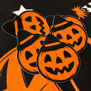 Vintage Jack o'Lantern Vinyl Sticker Vintage Jack o'Lantern Vinyl Sticker