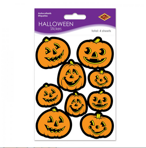 Jack o'Lantern Sticker Sheets from Beistle Jack o'Lantern Sticker Sheets from Beistle