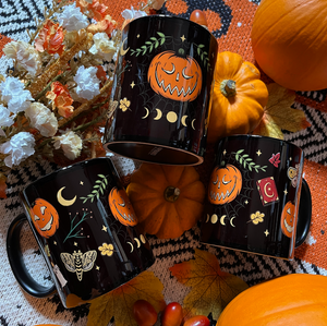Autumnal Pumpkin, Leaf, Moth and Magic Mug! Autumnal Pumpkin, Leaf, Moth and Magic Mug!