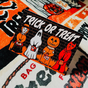 Halloween Trick or Treaters Greeting Card Halloween Trick or Treaters Greeting Card