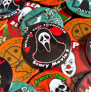 What's Your Favourite Scary Movie? Large Badge What's Your Favourite Scary Movie? Large Badge