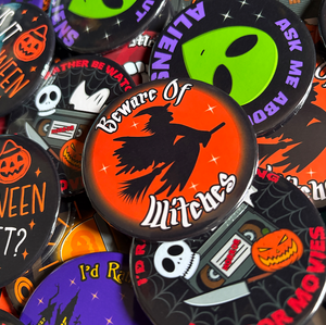 Beware Of Witches Large Badge Beware Of Witches Large Badge