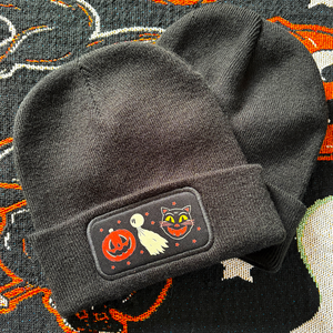 Vintage Halloween Trio Beanie Hat Vintage Halloween Trio Beanie Hat