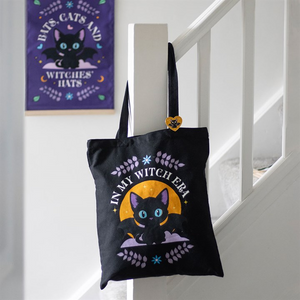 In My Witch Era Bat Cat Tote Bag