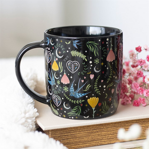 Black Midnight Print Mug