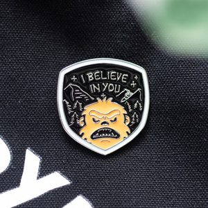 Bigfoot I Believe In You Enamel Pin
