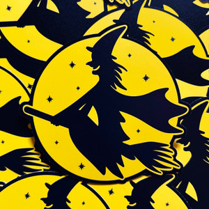 Flying Witch Large Sticker