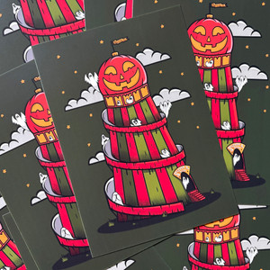 The Halloween Fair Slide A5 Print