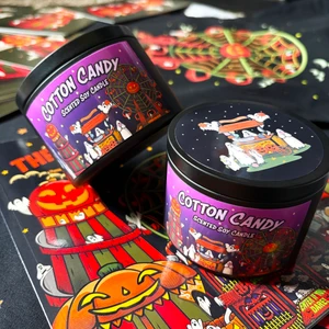 The Halloween Fair Cotton Candy Candle