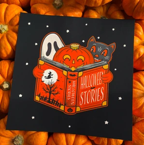 Halloween Stories Square Print