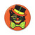 Vintage Halloween Beistle Top Hat Cat Badge