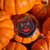 Grinning Cat Vintage Halloween Badge