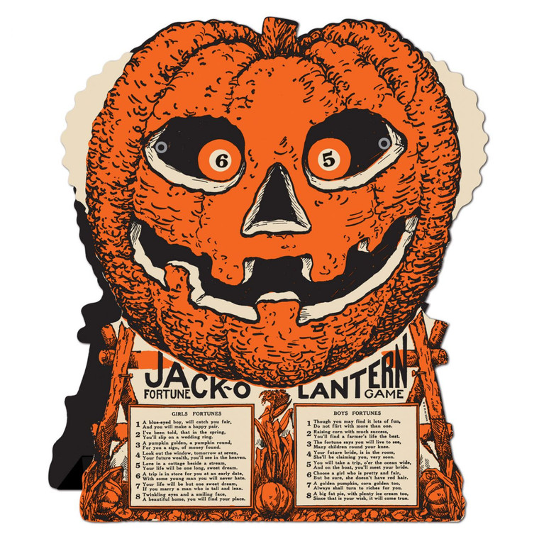 Vintage Halloween Jack'o Lantern Fortune Game from Beistle 