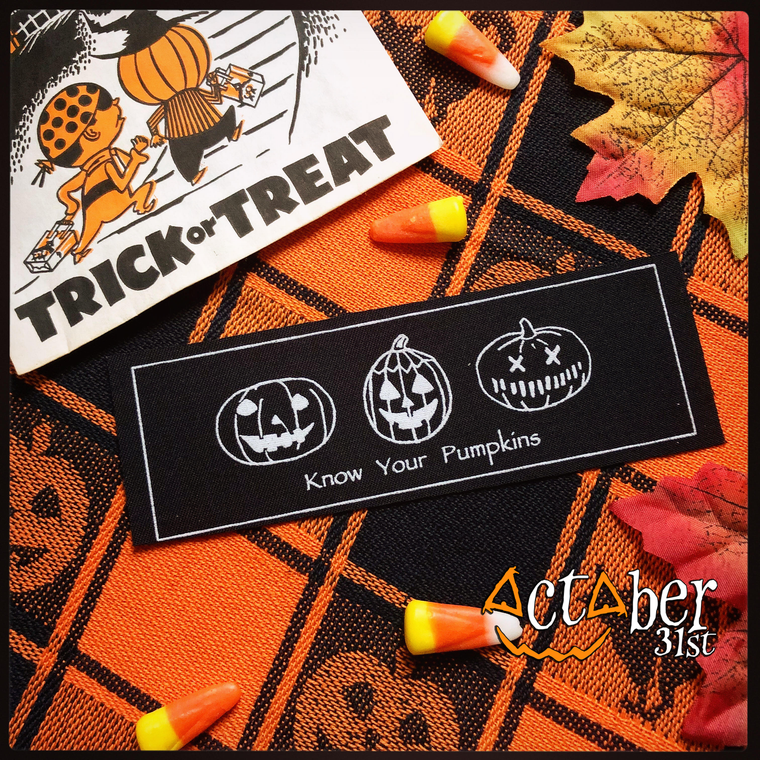 Know Your Pumpkins Stitch-on Patch