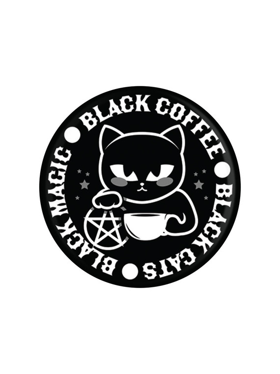 Black Cats, Coffee, Magic Badge 